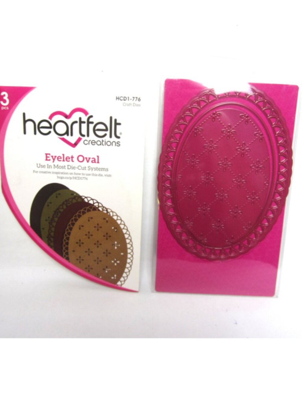 Heartfelt Creations Eyelet Oval 3 Pcs Craft Dies HCD1-776